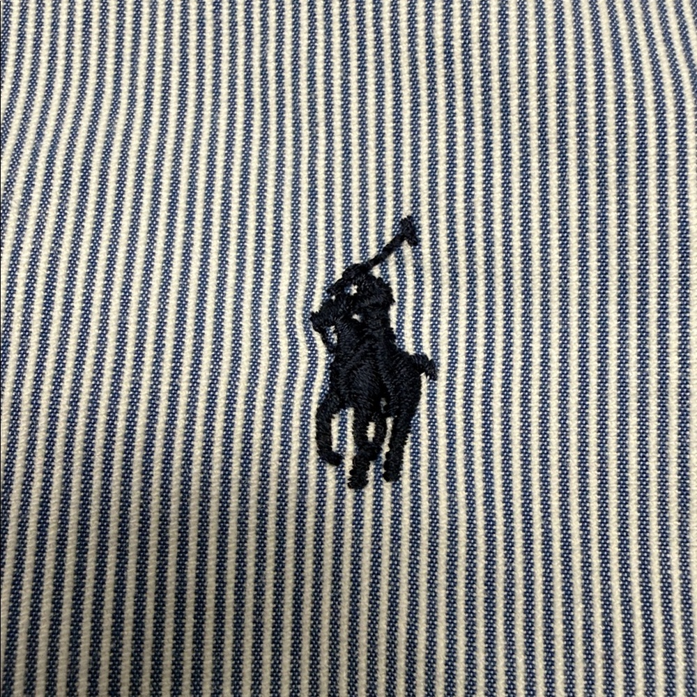 Ralph Lauren Navy and White Striped Classic Fit Shorts - Picture 3 of 6